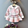 Kids Girls Plaid Knit Sweater&amp;skirt Fall Girl Clothing Set Children Costume Baby Girls Winter Clothes Set Christmas Outfits