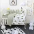 kids room decoration 100% cotton breathable custom letter baby crib bumper protector de cuna