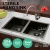 Import Kitchen sink black hand made nano stainless steel Size Custom sink from China