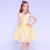 Import Kseniya Kids Yellow Striped Girl Organza Dress Sleeveless Cotton Fashion Girl Dress For Party Communion Formal School from China