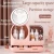 Import Large Capacity Luxury Desktop Beauty Cosmetic Storage Case With Led Mirror Rotating  Dustproof Usb Makeup Organizer Storage Case from China