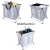 Import Large Laundry Hamper 2 Sections Aluminum X-Frame Large Folding Washing Clothes Container laundry basket collapsible from China