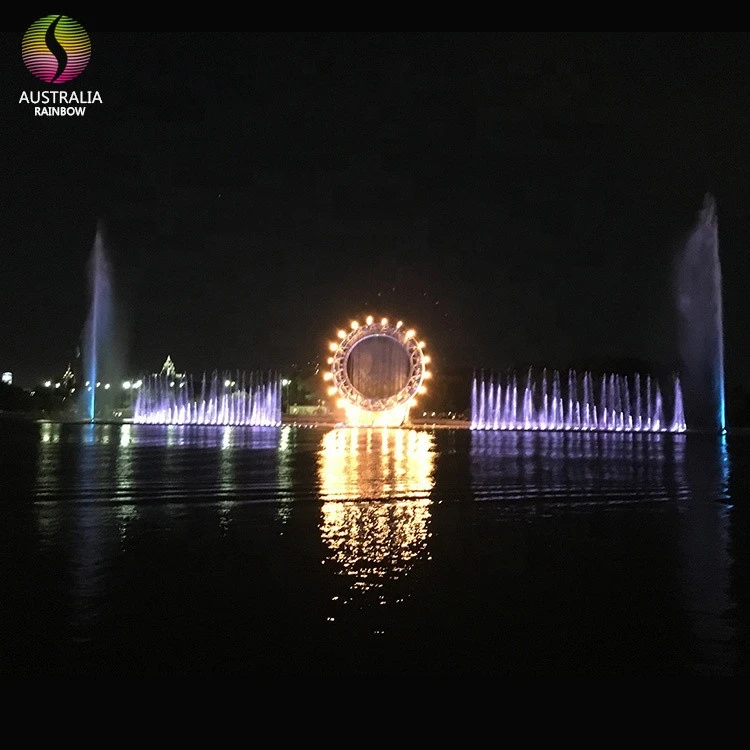 Large Outdoor Decorative Fire Fountain Design Fire Water Fountain Show