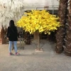Large Plants Landscape simulation ginkgo leaf plastic artificial green tree wishing yellow ginkgo biloba tree