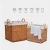 Import Large rectangular wicker laundry storage basket/home clothes store storage wicker basket from China