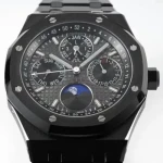 Latest Noob Watch Clean Factory Ap 26574 Royal 42mm 5134 Movement Chronograph 10.5mm Thickness Full Black Steel