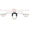 LDH cross fitness gym 7ft yoke bars 28mm anchor bar power rack holder Olimpic safety squat bar barbell