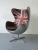 Import Leather accent aluminum aviator fiberglass lounge cheap price leisure office living room home furniture egg chair with cushion from China