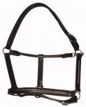Leather Halter with clinchers, soft padding