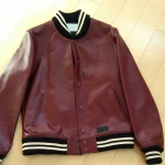 Leather Material Custom Logo  Blank Baseball Letterman Varsity-Jacket