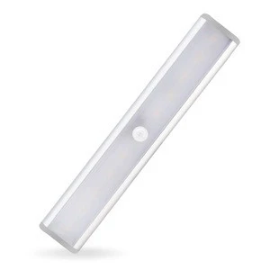 LED Cabinet Light Motion Detector Sensor Closet Night Light Lamp Induction Step Lights Bar