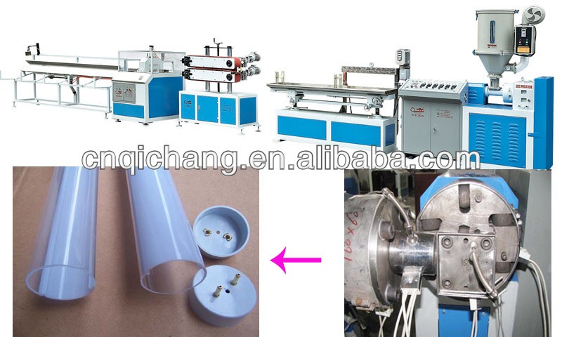 Led covers plastic extrusion line