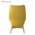 Import Leisure modern restaurant yellow fabric high wing back lounge chair from Hong Kong