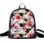 Leisure travel bag fashion trend custom printed daisy backpack wholesale PU leather ladies small backpacks