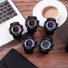 Leisure waterproof electronic watch with color electroplating, student sports, youth outdoor sports, luminous watch