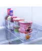 long clear acrylic food storage tray for refrigerator