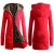 Import Long Hooded Leopard Fashionable Women Coat Plus Size Coat from China
