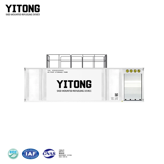 Low Cost Easy Installation Tank Container Skid Mounted Mobile Fuel Station