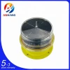Low Intensity Solar Powered Single Aviation Obstruction Warning Light for High Rise Building and Tower