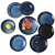 Import Luxury Arabic Western Japanese Korean style Blue dinner Plate salad Dish server Dinnerware Sets for daily-use from China