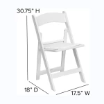 Luxury Foldable Stackable Plastic Acrylic Hotel Chairs White Banquet Wedding Chairs for Events Restaurant Party Wedding