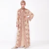 Luxury High-density Sequin Embroidery Dubai Travel Clothing Turkey Clothing Islamic Dress Open Abaya for Women Ladies