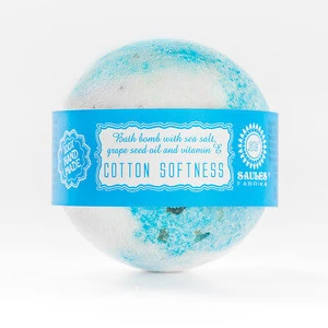 Luxury Spa Fizzy Bath Bomb with Grapeseed oil and Organic Sea Salt