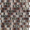 Luxury Wallpaper Mix Color Strip Glass Mosaic Tiles for Home Kitchen Wall Tiles