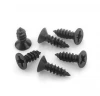 M1.7 M2.5 Flat head self tapping screw with black plated