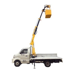 Manual petrol mini cargo truck with  hydraulic pickup crane HaoYi WangPai