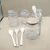 Import Manufacture wholesale glass jar with spoon from China