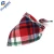 Import Manufacturer Wholesale Custom Logo Design Plaid Pattern Cotton Pet Accessories Triangle Bandana For Dog from China
