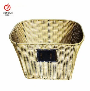 Manufacturers supply processing custom bicycle basket color diversity  knitting bicycle basket