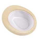 Manufactures stock mens and womens hats summer using linen free size outdoor sun shade straw hat