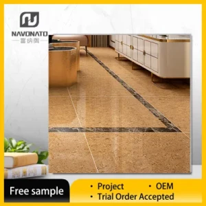 Marble Look No Glazed on Surface Double Loading Floor Polished Porcelain Tiles