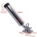 Marine Hardware Boat Accessories Rail Mount 316 Stainless Steel Fishing Rod Holders