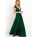 Maternity Long Gown Infinity Convertible Wrap Babydoll Dress Maxi Nursing Clothing