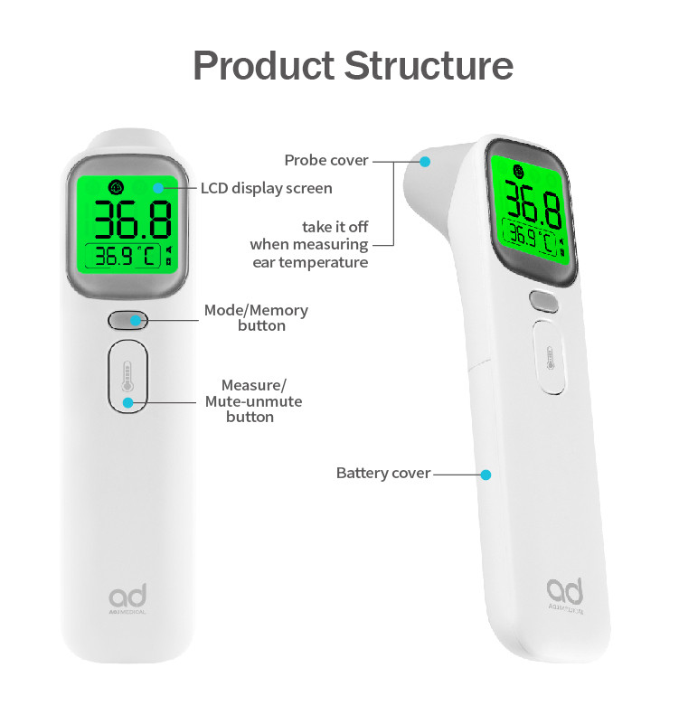 Buy Medical Thermometers Forehead&ear Infrared Thermometer Electrico