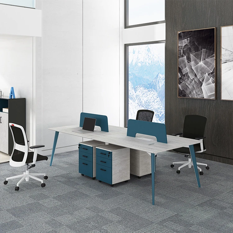 MEET&amp;CO Manufacturer Modern Modular Office Furniture Workstation 2, 4, 6 Seater Office Workstation Desk