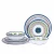 Import Melamine Dishes Set - Everyday Use 12pcs Dinnerware Set of 4 ,tableware plates and bowls set  Dishwasher safe, lemon Pattern from China