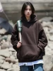 Mens Heavyweight Hooded Sweater 2024 Spring Couple Womens Wide Pine Mountain Style Versatile Fashion Brand Coat