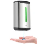 Metal 850ml hand soap spray wall mounted touchless stainless steel smart sensor infrared sensor automatic liquid soap dispenser
