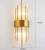 Import metal gold industrial wireless luxury bed room  corridor residenti decor fancy indoor modern led wall light from China