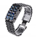 Metal Lava Iron Samurai Watch Men Women fashion classic LED Lava watch