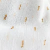 Metallic Yarn cutting Crepe fabrics textiles 100% Polyester silk lurex chiffon fabric
