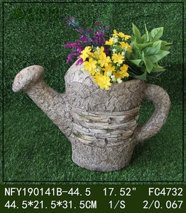 MGO stone bucket statue outdoor garden decoration magnisia big flower planter pot