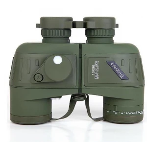 military binoculars BAIGISH 10x50 marine telescope with digital compass waterproof Lll night vision binocular
