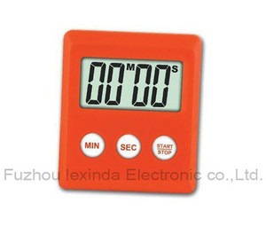 Mini red digital countdown timer Led display battery powered for kitchen