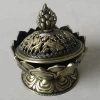 mini size antique bronze metal alloy incense burner