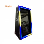mirror photo booth, 65" Multi touch screen photo booths for weddings Hot 55", Advertising mirror